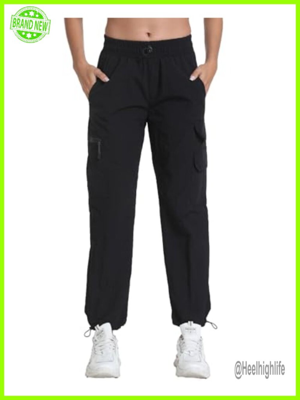 Lightweight Hiking Joggers Cargo Pants with 5 Pockets Quick Dry